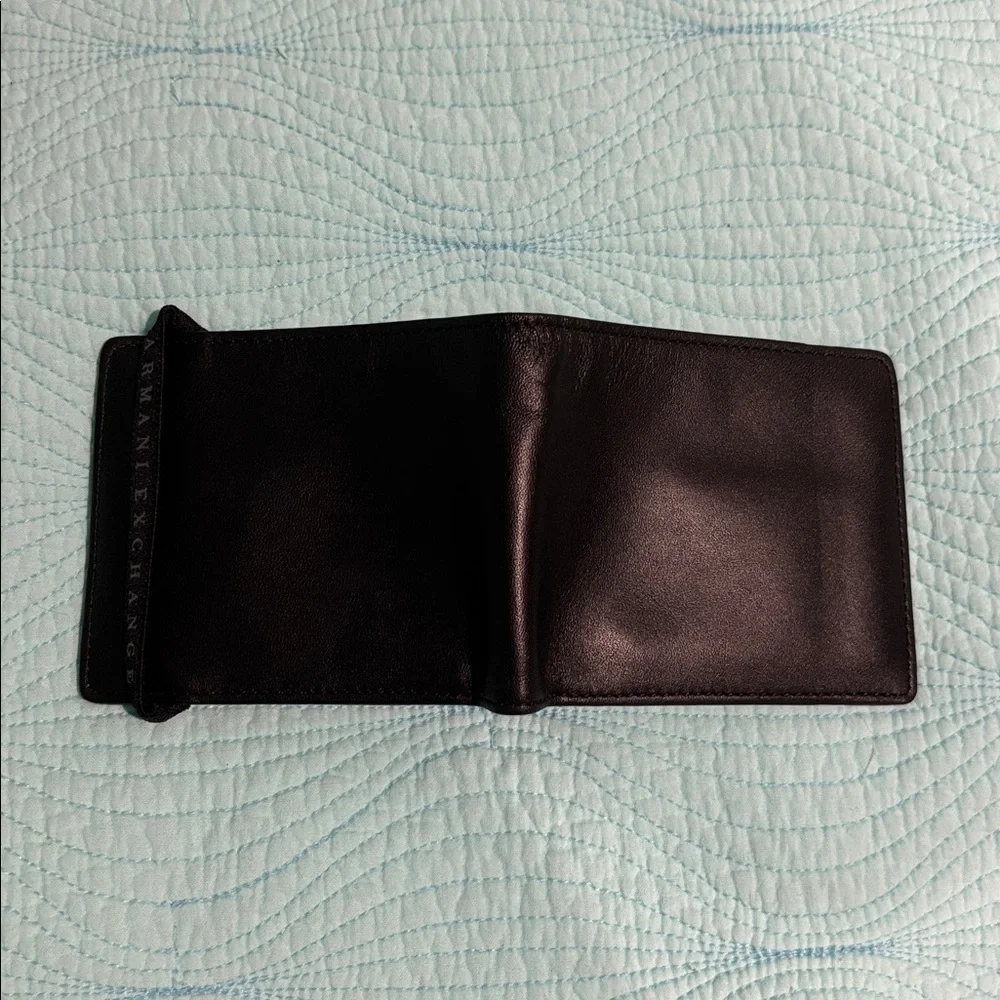 Armani Exchange Leather Wallet with Strap